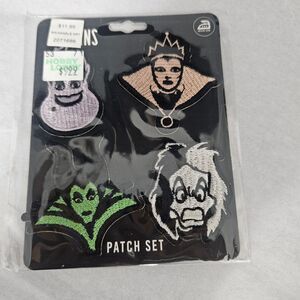 New Disney Villans Iron-On patch set